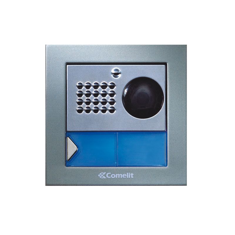 Comelit comelit-4875/BK EXTERIOR PLATE 1 BUTTON POWERCOM KITS B/W