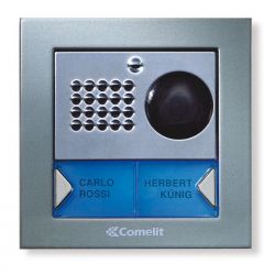 Comelit comelit-4876/BK EXTERIOR PLATE 2 BUTTONS POWERCOM KITS B/W