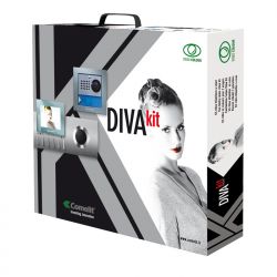 Comelit comelit-8491 DIVAKIT UNIFAMILIAR DIVA CINZA E POWERCOM COLOR