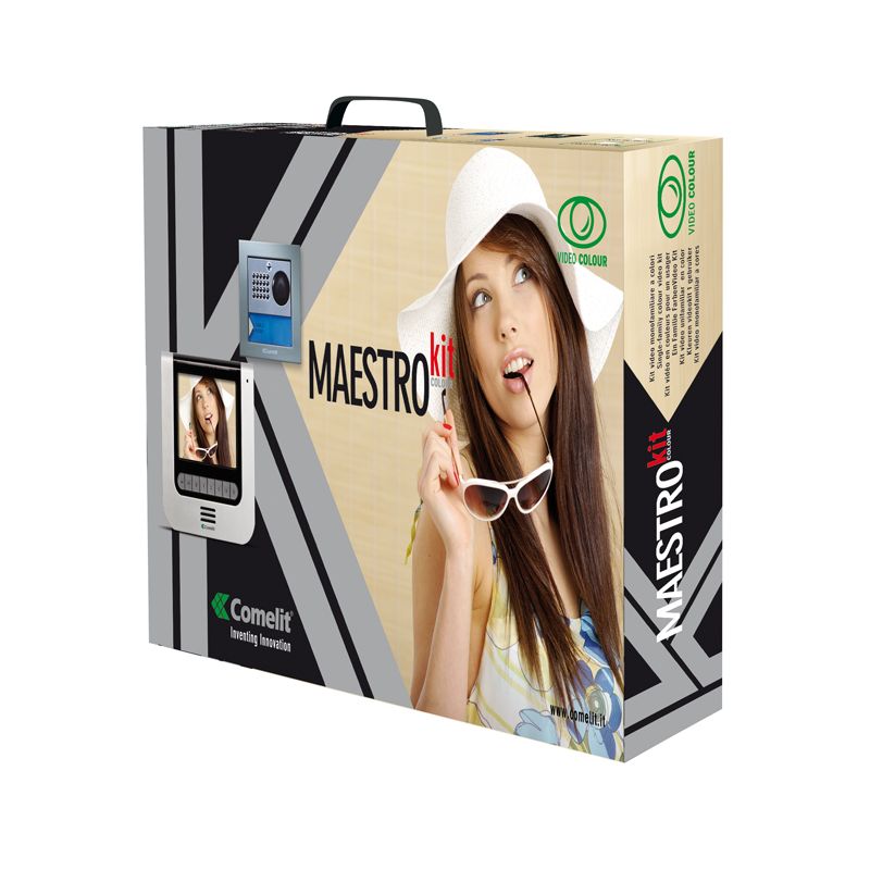 Comelit comelit-8493G MAESTROKIT UNIFAMILIAR COLOR MAESTRO GRIS Y POWERCOM