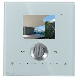 Comelit comelit-6202HW/C HANDS-FREE COLOR MONITOR VIP PLANUX LUX SERIES WHITE H264