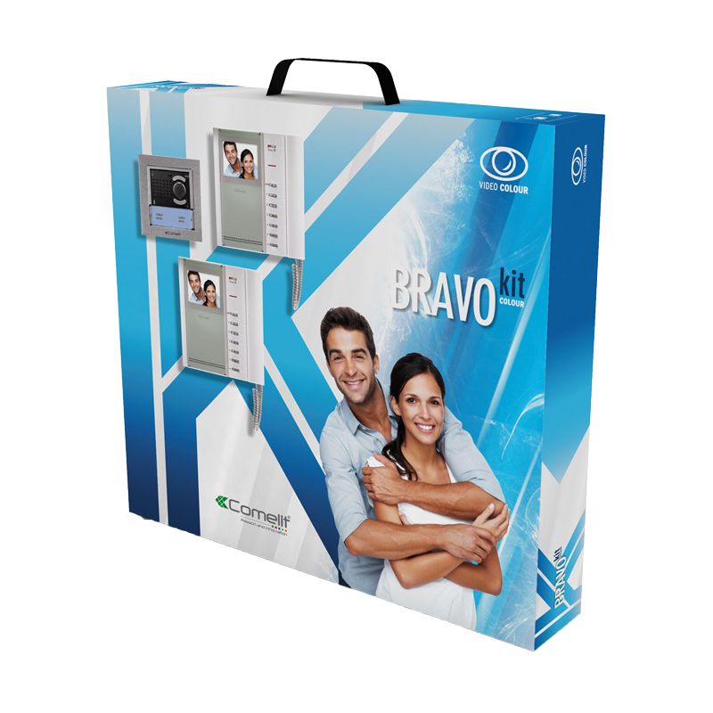 Comelit comelit-8185I TWO-FAMILY BRAVOKIT IN COLOR. IKALL STREET PANEL