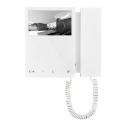 Comelit comelit-6700W/BM MINI MICRO DE TÉLÉPHONE DE MONITEUR N/B. Et BM. COULEUR BLANCHE. SIS. S2