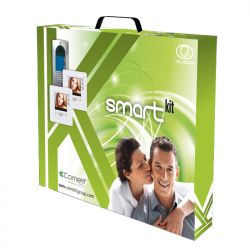 Comelit comelit-8472S KIT INTELIGENTE PARA DUAS FAMÍLIAS EM CORES COM PLACA DE IDEIAS