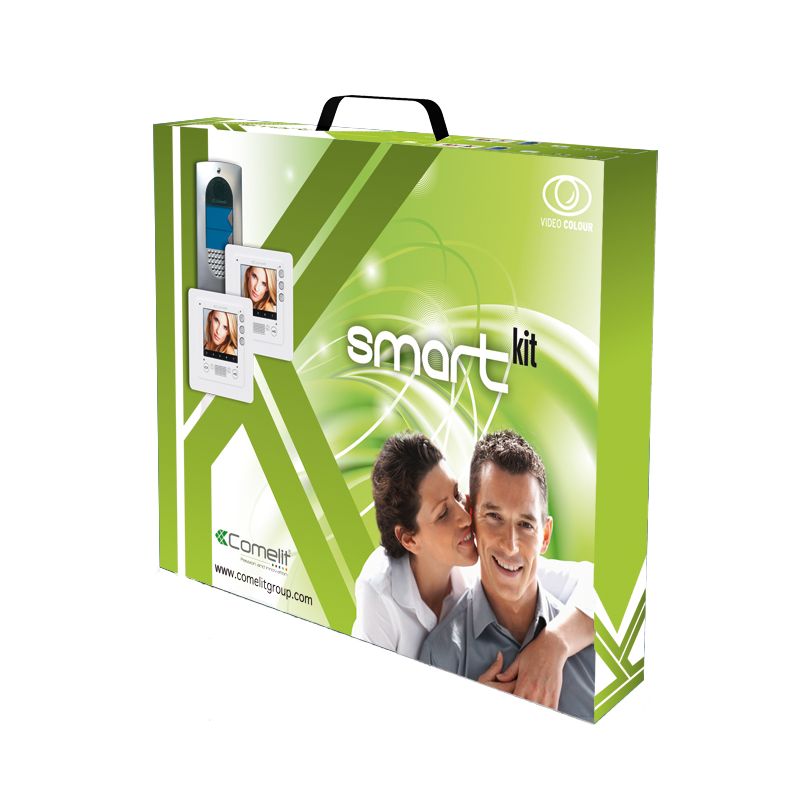 Comelit comelit-8472S SMART TWO-FAMILY KIT IN COLOR WITH IDEA PLATE