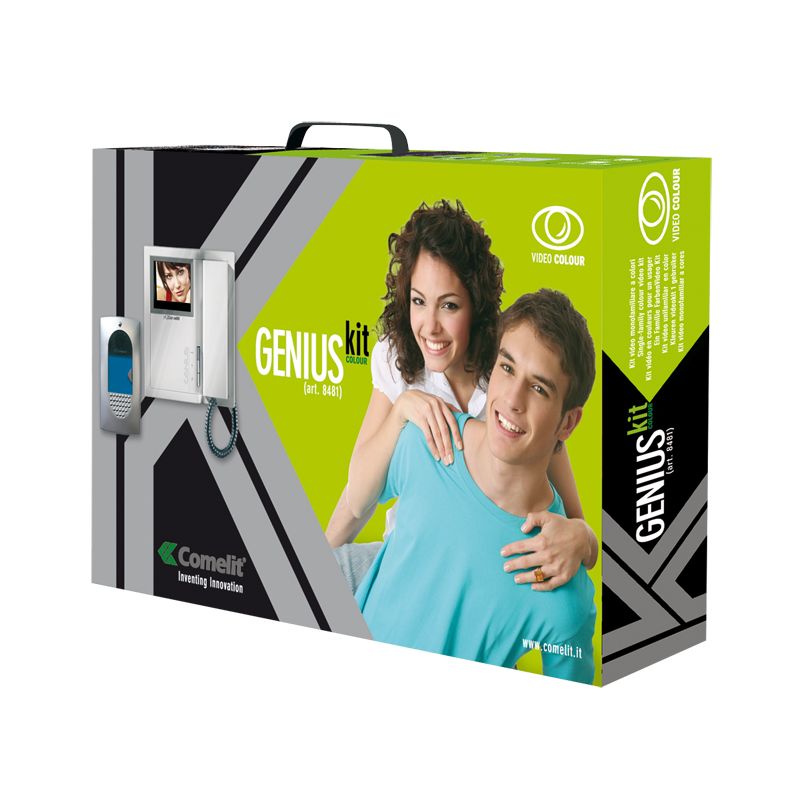 Comelit comelit-8481 GENIUSKIT UNIFAMILIAR COLOR PLACA DE CALLE IDEA