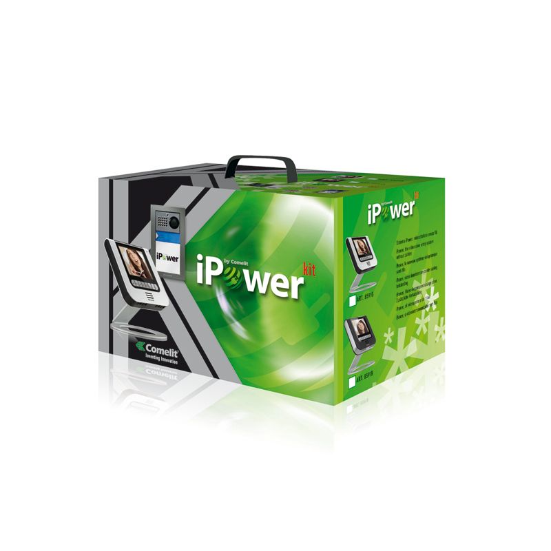 Comelit comelit-8591G IPOWERKIT ÚNICO FAMILIAR MASTER CINZA E POWERCOM COLOR