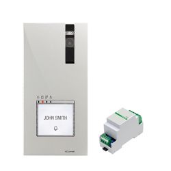 Comelit comelit-EX-DSQE KIT DE PLACA EXTERNA QUADRA M. E INTERRUPTOR DE 2 FIOS