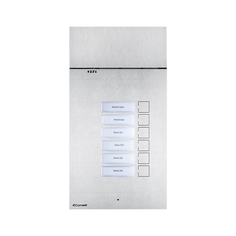 Comelit 3002XAB PLAQUE DE RUE ANALOGIQUE AUDIO 316, 2 PULS. 2 FILS