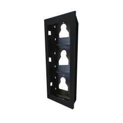 Comelit UT9163B BUILT-IN FRAME 3 MODULES ULTRA BLACK