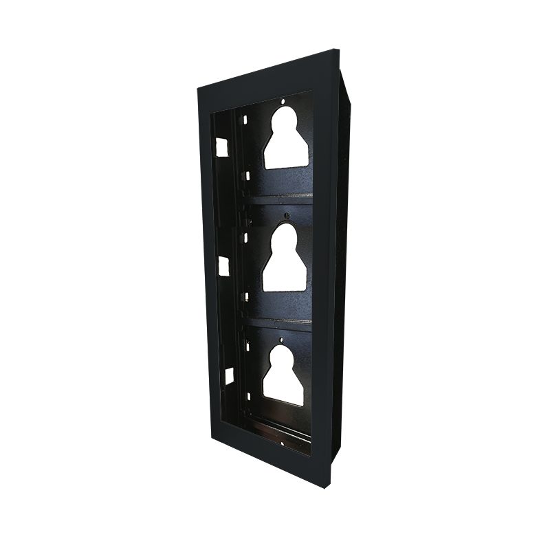 Comelit UT9163B CADRE ENCASTRÉ 3 MODULES ULTRA NOIR