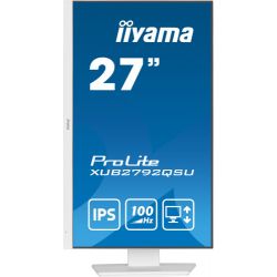 IIYAMA XUB2792QSU-W6 The ProLite XUB2792QSU's sleek edge-to-edge design with WQHD (2560 x 1440)…