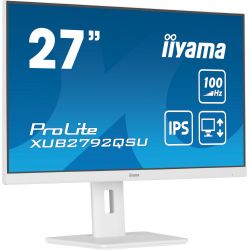 IIYAMA XUB2792QSU-W6 The ProLite XUB2792QSU's sleek edge-to-edge design with WQHD (2560 x 1440)…