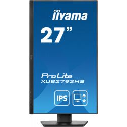 IIYAMA XUB2793HS-B6 27" Full HD IPS monitor with 3 borderless sides, perfect for multi-monitor…