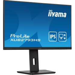 IIYAMA XUB2793HS-B6 Moniteur IPS Full HD 27" avec 3 côtés sans bordure, parfait pour les…