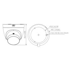 Dahua HAC-HDW1200CLQ-IL-A-0280B-S6 Dôme HDCVI 4IN1 2M 1080P…