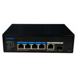 Utepo UTP6306TS-PSD-W Switch PoE++ 4 portas Gigabit + 1RJ45…