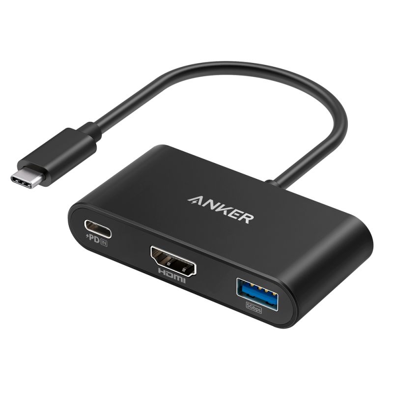 Anker ANK-POWEREXPAND-3-IN-1-G - Anker, Hub USB-C 3 en 1, Admite la carga PD100W,…