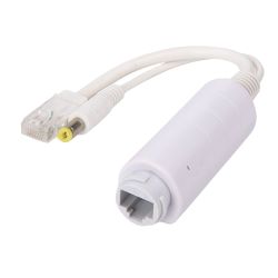 POE-SPLIT-15W-OUT - PoE Splitter, Para cámaras IP no PoE, Entrada RJ45…