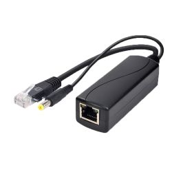 POE-SPLIT-30W - PoE Splitter, Para cámaras IP no PoE, Entrada RJ45…