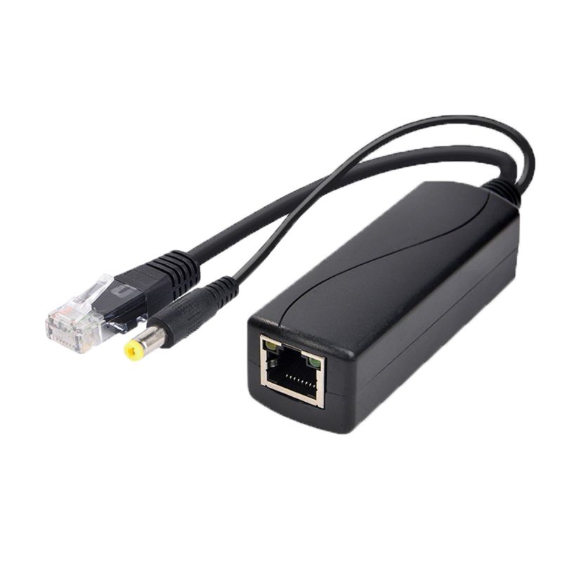 POE-SPLIT-30W-G - PoE Splitter, Para cámaras IP no PoE, Entrada RJ45…