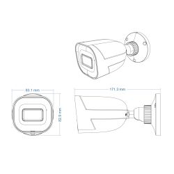 Safire Smart SF-IPB080A-6I1 - Safire Smart, Cámara Bullet IP gama I1 AI Avanzada,…