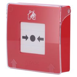 Ajax AJ-MANUALCALLPOINT-RED - Botón manual de alarma de incendio rojo, Inalámbrico…