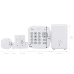 Eufy EUFY-ALARM-KIT5 - Kit de alarma Eufy by Anker, HomeBase WiFi/LAN/RF,…