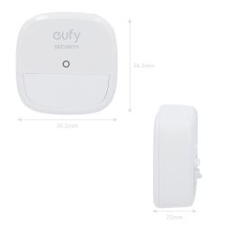 Eufy EUFY-ALARM-MOTION - Sensor de movimiento Eufy by Anker, Inalámbrico 868…