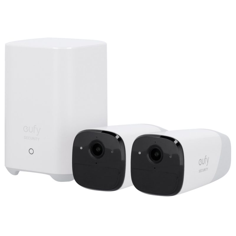 Eufy EUFY-CAM2PRO-S221 - Kit 2 Cámaras + 1 HomeBase Eufy by Anker, 2K / 13400…