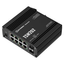 Teltonika TK-TSW202 - Teltonika Switch PoE Gestionable Industrial, 8 puertos…