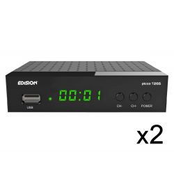 Edision Picco T265 FullHD DVB-T2 H265 HEVC 10 Bit digital terrestrial receiver (Pack 2 units)