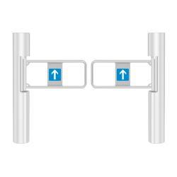 Turboo TS-SB502-1200-SMARKET -  Bidirectional access turnstile, Supermarket gate with…