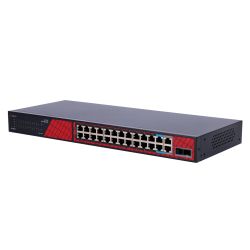 Safire SF-SW2824HIPOE-300 - Safire Switch Hi-PoE, 24 puertos + 2 SFP Uplink + 2…