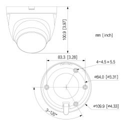 Dahua HAC-ME1809TQ-A-PV-0280B-S2 HDCVI Dome TiOC 2.0 4IN1 4K WDR…