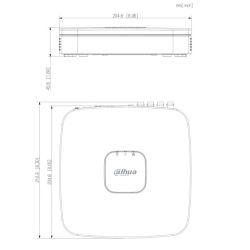 Dahua XVR4108C-I-V2 DVR 5EN1 H265 8ch 1080N/720P@12ips +2IP 6MP…