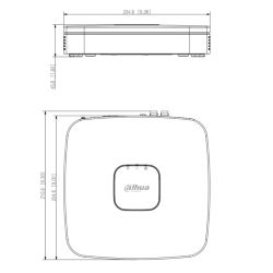 Dahua S-XVR5104C-I3(1T) DVR 5EN1 H265 4ch 5M@6ips +2IP 6MP 1HDMI…