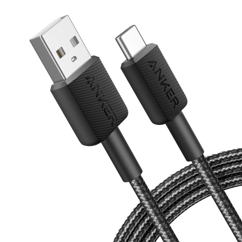 Anker ANK-322-USBA-USBC-180-B - Anker, Cable USB2.0, USB-A a USB-C, Carga rápida…