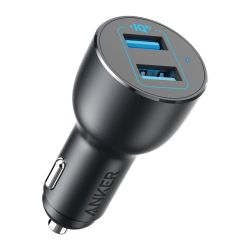 Anker ANK-CCHARGER-POWERDRIVE3-B - Anker, Mechero coche de metal, Potencia 36W, Carga…