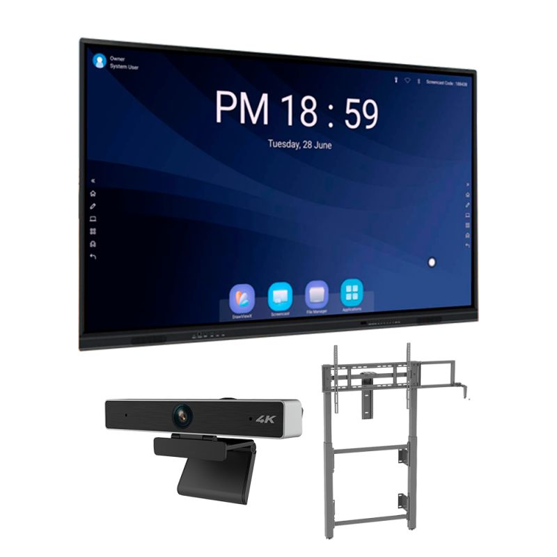 Iboard KIT-EDU-1 - Pantalla interactiva 75\" con resolución 4K,…