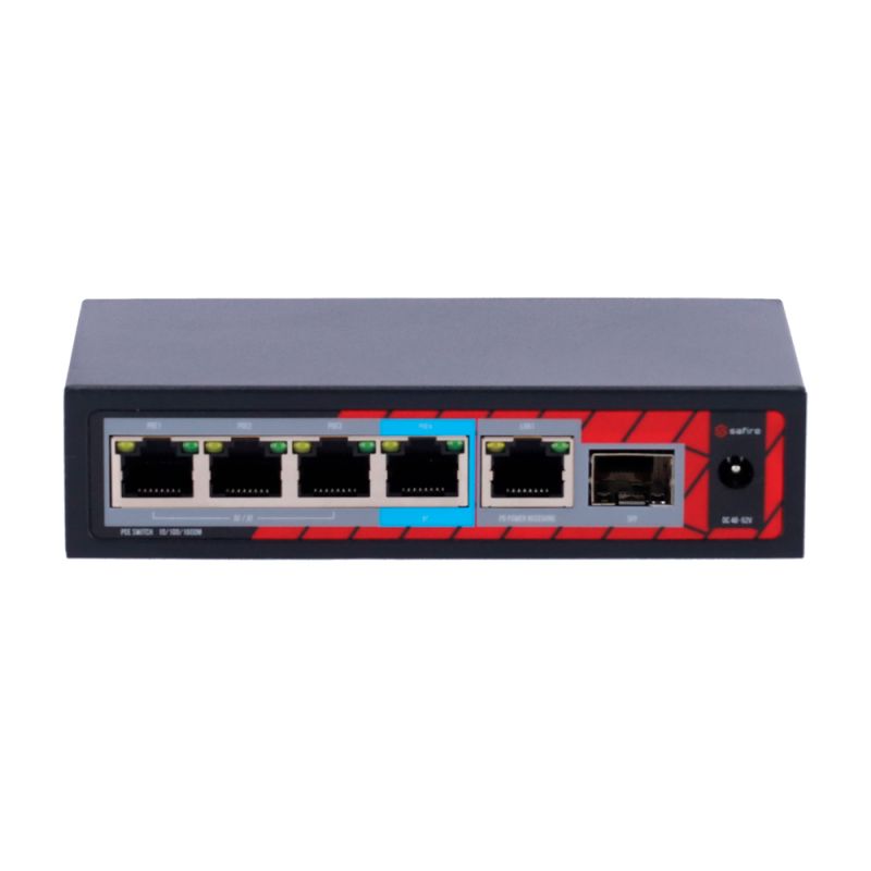 Safire SF-POE-EXT0604-GF-60 - Safire Indoor POE extender Switch, Amplía alcance…