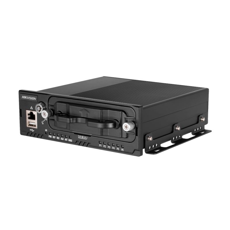 Hikvision Solutions AE-MN5043(M12) -  Hikvision, Gravador NVR a bordo do veículo, 4 IP CH…