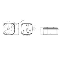 CBOX-S600 - Caja de conexiones para cámaras domo, Para cámaras…