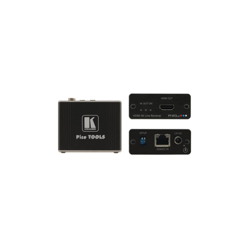 KRAMER 50-8038701190 PT-872XR Compact PoC HDMI HDR 2.0 Receiver for Long Range Transmission over DGKat