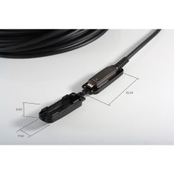 Conjunto de cabos de instalação óptica HDMI, 10K, 15m