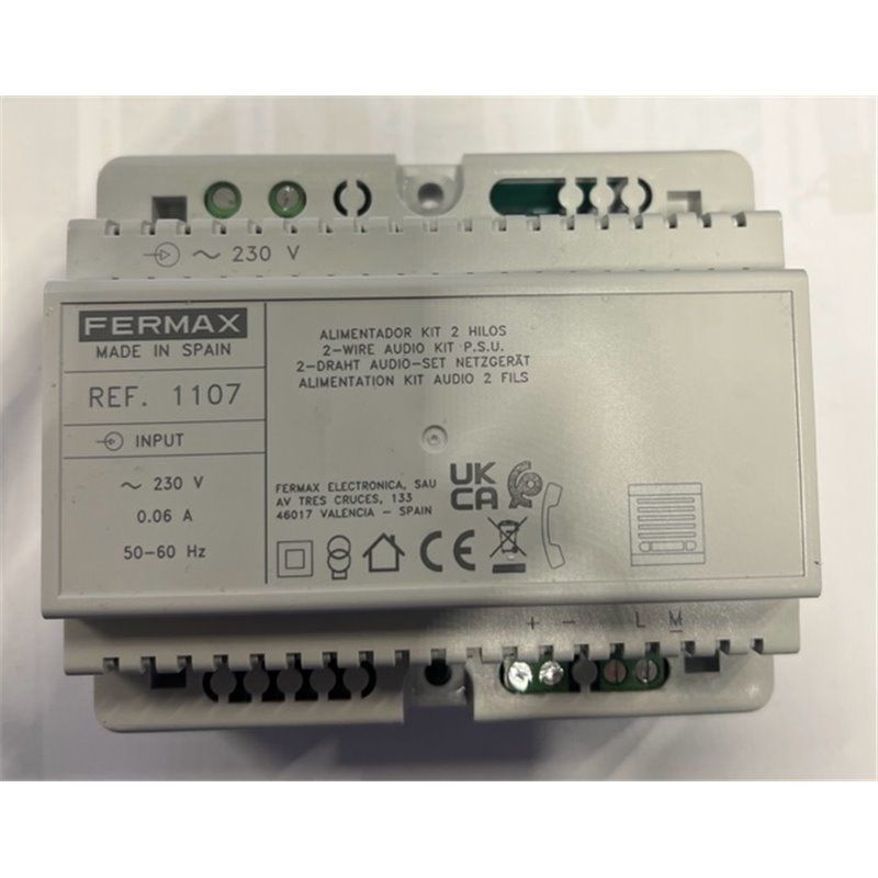 Fermax 1107 KIT DE ÁUDIO DE 2 FIOS FONTE DE ALIMENTAÇÃO 230VAC