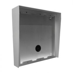 Golmar N879/AL N879/AL 3X3 BOX & RAIN SHIELD. SURFACE BOX WITH INTEGRATED RAIN SHIELD