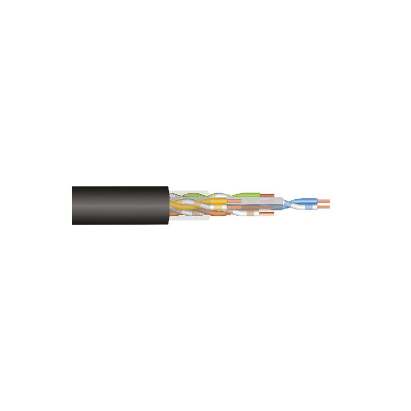 CÂBLE EXTÉRIEUR Golmar UTP-CAT6PE EN BOBINE (UV 500). CÂBLE EXTERNE EN BOBINE 500M