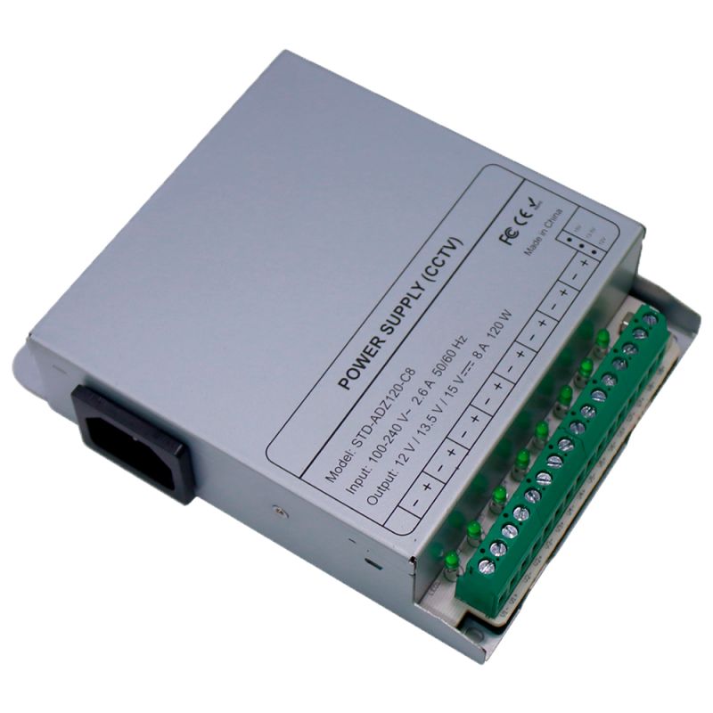 DC12V10A-8-DIN - Fuente de alimentación conmutada, Salida DC 12 V 10 A…