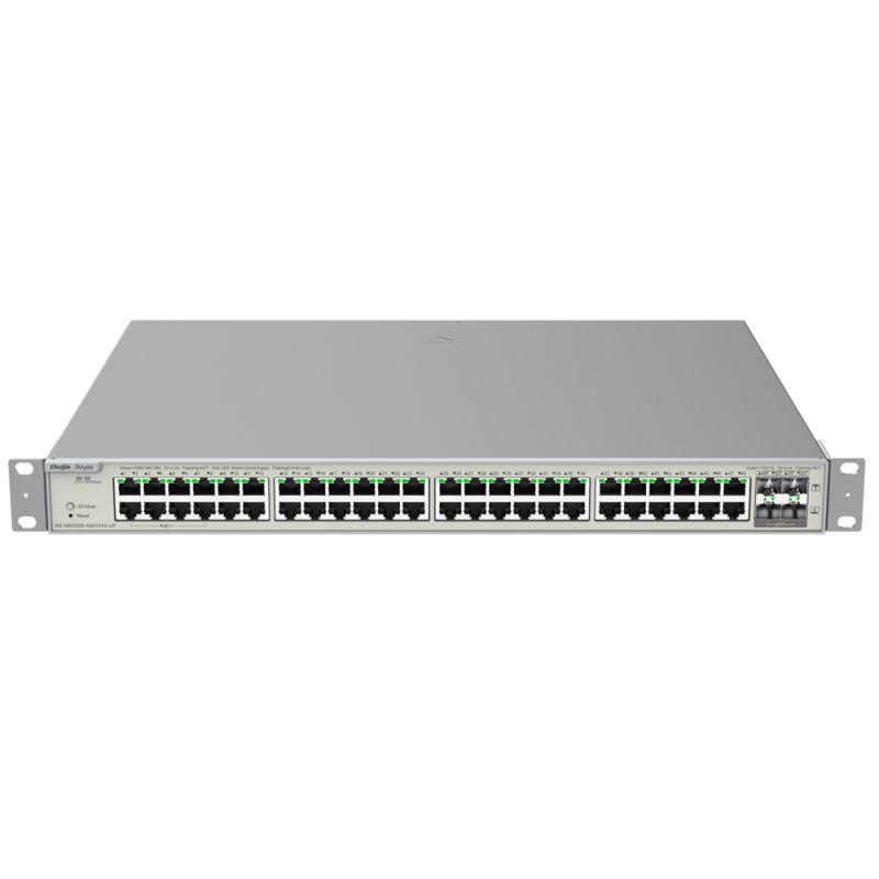 Reyee RG-NBS5200-48GT4XS-UP - Reyee Switch Hi-PoE Cloud Capa 3, 48 puertos PoE RJ45…